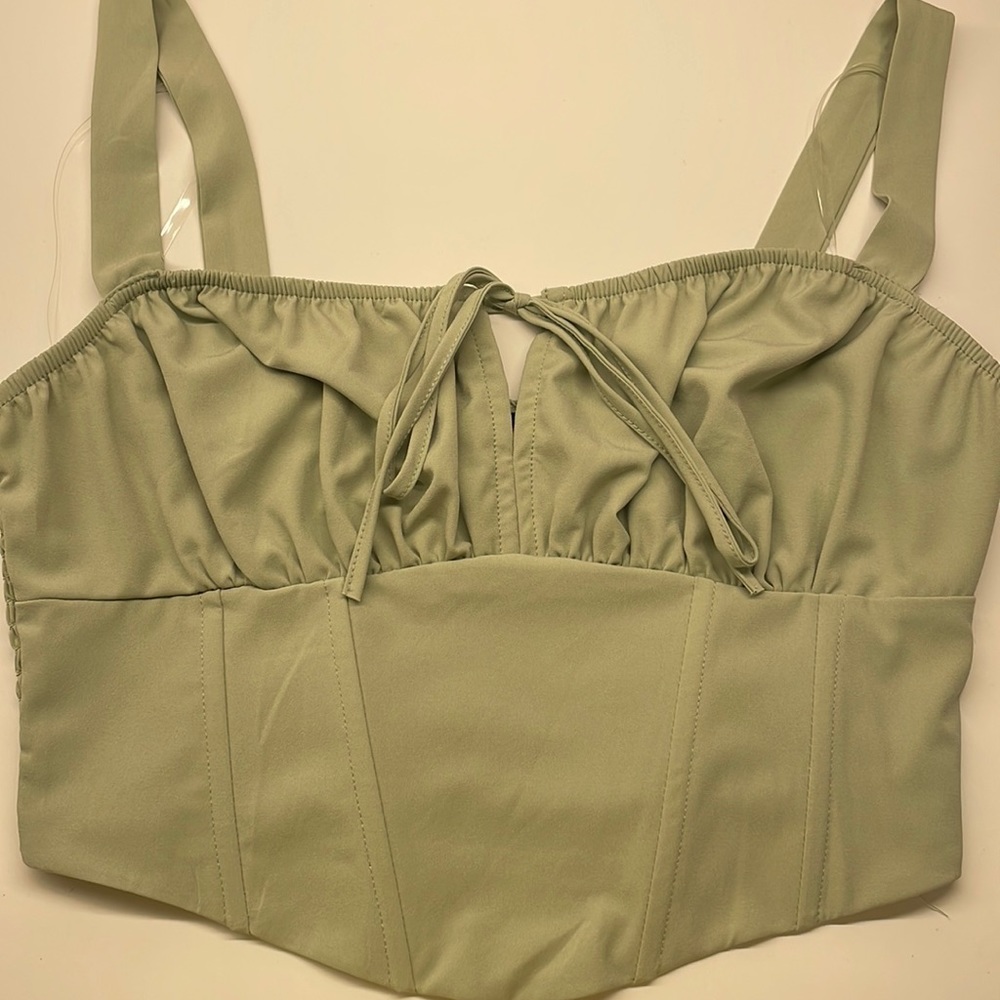 Green Kendall&Kylie corset top!